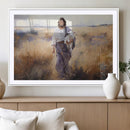 Jesus the Good Shepherd Wall Art Canvas Print - Lost Lamb