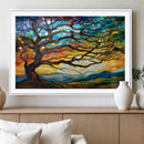 Mosaic Tree Wall Art | Ready to Hang Stained Glass Style