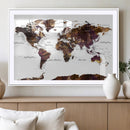 World Map Canvas Print – Detailed Map of the World Wall Art by MyGreatCanvas | Canvas Wall Art Prints | Photo Prints & Wall Decor
