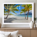 Blue Beach and Sea Wall Art Canvas Print by MyGreatCanvas | Canvas Wall Art Prints | Photo Prints & Wall Decor