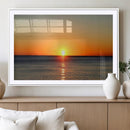 Golden Horizon Sunset Over Ocean Wall Art Canvas Print – by MyGreatCanvas | Canvas Wall Art Prints | Photo Prints & Wall Decor
