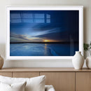 Blue Sunset Ocean Canvas Wall Art Print – Serene Coastal by MyGreatCanvas | Canvas Wall Art Prints | Photo Prints & Wall Decor