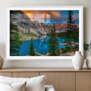 Canadian Rockies Moraine Lake Wall Art Canvas Print, Pine
