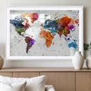 World Map Canvas Print – Framed Travel Map Wall Art for by MyGreatCanvas | Canvas Wall Art Prints | Photo Prints & Wall Decor