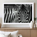 Zebra Wall Art – Zebra Close Up Wall Art – Framed Black by MyGreatCanvas | Canvas Wall Art Prints | Photo Prints & Wall Decor