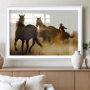 Horses and Cowboys Wall Art Canvas Print by MyGreatCanvas | Canvas Wall Art Prints | Photo Prints & Wall Decor