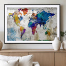 World Map Canvas Print – Framed Travel Map Wall Art for by MyGreatCanvas | Canvas Wall Art Prints | Photo Prints & Wall Decor
