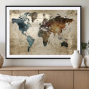 World Map Canvas Print – Detailed Map of the World Wall Art by MyGreatCanvas | Canvas Wall Art Prints | Photo Prints & Wall Decor