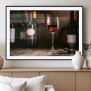 Red Wine and Bottle Canvas Print by MyGreatCanvas | Canvas Wall Art Prints | Photo Prints & Wall Decor