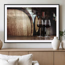 Wine and Barrel Wall Art Canvas Print by MyGreatCanvas | Canvas Wall Art Prints | Photo Prints & Wall Decor
