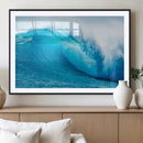 Big Ocean Surfing Wave Wall Art Canvas Print