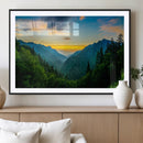 Green Forest Wall Art Canvas Print