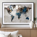 World Map Canvas Print – Framed Travel Map Wall Art for by MyGreatCanvas | Canvas Wall Art Prints | Photo Prints & Wall Decor