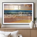 Serene Beach Path Canvas Art, Giclee Canvas Print with