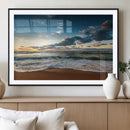 Ocean Beach Wall Art Canvas Print Sunset Artwork Print by MyGreatCanvas | Canvas Wall Art Prints | Photo Prints & Wall Decor