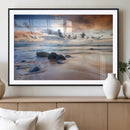 Serene Weather On The Beach Wall Art Canvas Print