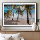 Palm Beach Tropical Island Wall Art Canvas Print