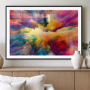 Blazing Vibrant Colors Cloud Wall Art Canvas Print