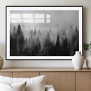 Fogy Forest Canvas Wall Art Print - Mountain Wall Art with