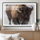 Bison Wall Art Canvas Print For Farmhouse, Wild Animal Wall by MyGreatCanvas | Canvas Wall Art Prints | Photo Prints & Wall Decor