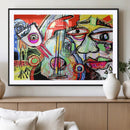 Picasso Style Art Abstract Canvas Wall Art Print , Colorful by MyGreatCanvas | Canvas Wall Art Prints | Photo Prints & Wall Decor