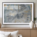 Radiant Abstract Wood Rings Canvas Art – Modern Triptych
