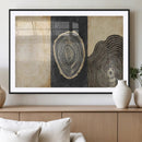 Tree Rings Canvas Wall Art Print – Minimalist Natural