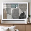 Canvas Print Wall Art Abstract Art Boho, Framed Boho Decor