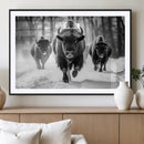 Buffalo Wall Art Canvas Print, Bison Family Wall Art Canvas by MyGreatCanvas | Canvas Wall Art Prints | Photo Prints & Wall Decor