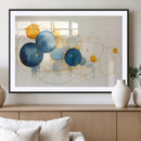 Geometric Blue Orange Abstract Wall Art Canvas, Geometric by MyGreatCanvas | Canvas Wall Art Prints | Photo Prints & Wall Decor
