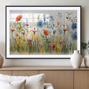 Colorful Wildflower Canvas Wall Art - Vibrant Floral