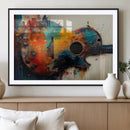 Abstract Guitar Wall Art Canvas | Vibrant Music-Inspired Art by MyGreatCanvas | Canvas Wall Art Prints | Photo Prints & Wall Decor