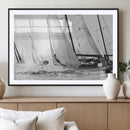 Yacht Sailboat Regatta Canvas Wall Art Canvas Print