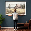 Rustic Farmhouse Barn Wall Art | 3-Panel Framed Gallery Wrap by MyGreatCanvas | Canvas Wall Art Prints | Photo Prints & Wall Decor