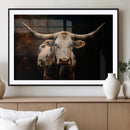 Texas Longhorn Wall Art | 3-Panel Large Texas Longhorn