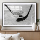 Winter Ice Hockey Sport Canvas Wall Art Print - Hockey Wall by MyGreatCanvas | Canvas Wall Art Prints | Photo Prints & Wall Decor