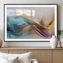 Abstract Flowing Colors Wall Art Canvas Print