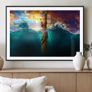 God Hand Wall Art Canvas Print