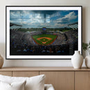 3-Panel Kauffman Stadium Wall Art Print | Large Kansas City