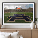 Notre Dame Stadium Giclee Canvas Print | Triptych Wall Art