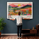 Yayoi Kusama Landscape Canvas Print, Vibrant Floral Mountain Art Print, Framed Botanical Wall Art - by MyGreatCanvas | Canvas Wall Art Prints | Photo Prints & Wall Decor