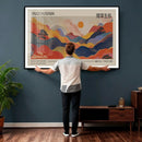 Yayoi Kusama Landscape Canvas Print, Vibrant Floral Mountain by MyGreatCanvas | Canvas Wall Art Prints | Photo Prints & Wall Decor