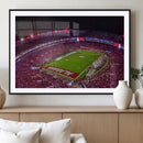 Bryant-Denny Stadium Night Game Triple Canvas Wall Art - by MyGreatCanvas | Canvas Wall Art Prints | Photo Prints & Wall Decor