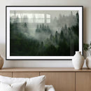 Foggy Forest Wall Art – Tranquil Green Woodland Canvas by MyGreatCanvas | Canvas Wall Art Prints | Photo Prints & Wall Decor