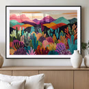 Abstract Kusama Print - Landscape Canvas Wall Art Print -