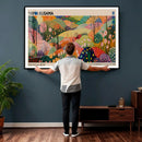 Yayoi Kusama Japanese Art Canvas Print, Abstract Art, Large