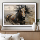 Abstract Horse Wall Art Canvas Print – Large Western