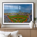 Wrigley Field Chicago Cubs Panoramic Canvas Print –