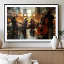 Jazz Wall Art Canvas Print – Colorful Musical Instrument