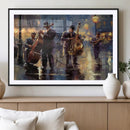 Afro Abstract Jazz Music Wall Art Canvas Print – Colorful